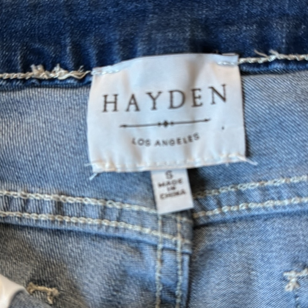 Hayden Stretch Snap Contrast Panel Jeans Size Small - Picture 11 of 15